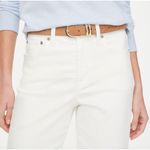 J.Crew Wide Leg Cropped Jean All Day Stretch White Stretch Denim US 30 NWT Photo 2