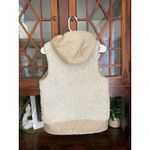 Patagonia  Los Gatos Reversible Hooded Vest Fleece Quilted Cream Size Small Photo 2