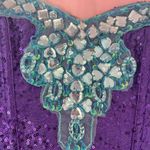 Leg Avenue  Purple and Teal Mermaid Corset Top Photo 2
