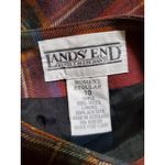 Lands' End  Women Skirt Size 10 Lined Plaid  Wool Preppy Y2K School Girl Clueless Photo 2