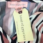 Band of Gypsies Pink Striped Side Wrap Short Sleeve Dress S NEW Photo 6