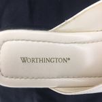 Worthington  Women’s Size 9 M Off White Flip Flop Sandals. Photo 1