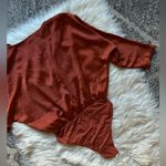 Forever 21 F21 Contemporary satin surplice bodysuit Photo 6