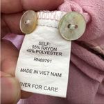 Fig & flower pink embroidered button down L Size L Photo 6