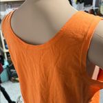 US JEAN CLUB Sleeveless Tank Top Orange Size L Photo 3