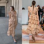 Ulla Johnson NWOT  Viola Asymmetrical Ruffled Runway Silk Dress Size 4/ Small Photo 3