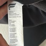 Fabletics Black Cropped Fleece Hoodie Raw Hemline Photo 4