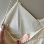 Good Luck Gem GLG XL Beige Lucy Ruffled Lace Tank Crop Top Stretch Semi Lined Photo 4