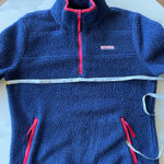 Vineyard Vines  Women’s Fleece Sweatshirt Half Zip Nave Size XS Chest 40in  Photo 4