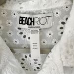 Beach Riot  Lexie Top White Magnolia Eyelet Lace Button Up Shirt Photo 4