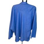 Francesco Miranda 100% Colombian Linen Blue Dolman Sleeve Blazer Size 1 (XL) Photo 3