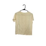 Shenanigans Size Petite Small Cottage Core TShirt Embroidered PS Cotton Light Yellow Photo 4