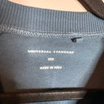 Universal Standard  Blue Riley Raglan Zip Pullover Crew Neck Sweater Photo 2