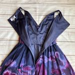 Lela Rose x Target Silk Purple Watercolor Floral Ballroom Hi-Lo Dress Size 10 Photo 12