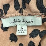 White Birch Top Womens S Pink Tiered Ruffle Long Sleeve Animal Print Boho Indie Photo 5