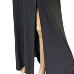Morgan Co Black Scallop Lace Bodice Slit Front Sleeveless Maxi Dress Gown Size 6 Photo 11