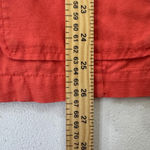 Eddie Bauer Y2K Orange Utility Jacket Women M Cargo Pockets Drawstring cottage Photo 7