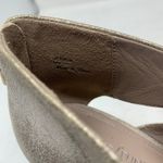 Donald Pliner Size 9 N Jenkin Gold Metallic Leather Wedge Sandal Back Zip Cutout Photo 2