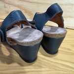 Taos Carousel Blue Leather Wedge Comfort Sandals Size 38 / US 8 Photo 8