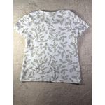 Karen Scott Leaf Shirt Women's Size Medium Gold Glitter Leafs Goblincore Cottage Photo 1