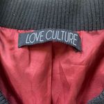 Love Culture Leather Bomber Jacket Photo 5