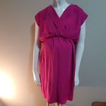 Asos Maternity Pink Wrap Top Dress (4) Pink Size undefined Photo 1