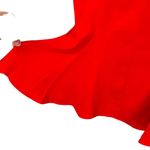 Liv Foster Ruffle Crepe Back Satin Red Popover Dress Size 0 NWT Photo 5