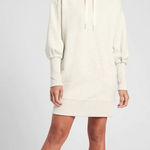 Athleta NWOT Mala Hoodie Dress Light Oatmeal Heather Small TALL Photo 0
