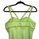 Jonathan Simkhai NEW NWT Sevilla Crochet Ring Midi Dress Lime Green Photo 8