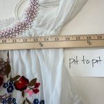 Free People  Sunbeam Mini Dress Ivory Embroidered Off Shoulder Bohemian‎ Small Photo 10