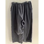 Bryn Walker  Blue Linen Pants Women XL Lagenlook Wide Leg Pull On Comfort Coastal Photo 1