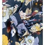 Who What Wear Who What Where Midnight Garden Black Floral Print Long Sleeve Dress S Photo 9