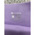 OQQ Lot‎ Women's Large Ribbed Athletic Yoga Shorts Lot of 3 Black Purple Blue Photo 5