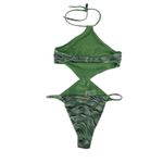 Cult Gaia  Camari Cutout One Piece Swimsuit in Size XS Saltation Basil Multi Photo 11