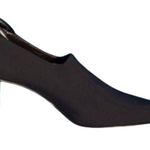 Donald Pliner Leather Shoe Pump Bootie Crepe Elastic Stretch $340 NWT Metal Heel Black Size 6 Photo 6