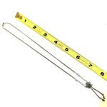 Silver tone blue crystal Y necklace Photo 6