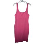 ZARA Fitted Midi Dress Size XS Pink Sleeveless Bodycon Fitted Casual Tank Dress Photo 2