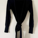 United Colors Of Benetton  Long Sleeve True Wrap Sweater in Black Size M Photo 0