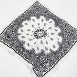 Urban Outfitters White Black Paisley Cotton Bandana Photo 4