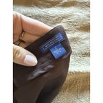 J. McLaughlin  Microfiber‎ Brown Skirt Gold Metal Details  Pockets Size 2 Photo 7