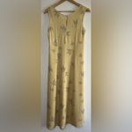 Zelda (90s designer) NEW 100% Silk Pastel Yellow Dove Dress Women’s Size M Size M Photo 2