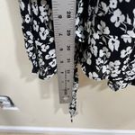 Reformation EUC  Zoe Dress Size Small Chest Black And White Floral WrapOver Photo 5