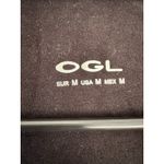 NWT OGL Collared Surplice Top ProWarm Eco Mousse Black Size Medium Photo 5