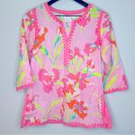 Gretchen Scott Cotton Embellished Tunic in Iconic Iris Pale Pink Size XS Photo 3