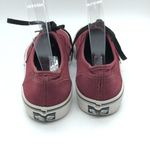 Vans  Low Top Sneakers Canvas Lace Up Burgundy Mens 6 Womens 7.5 Photo 3
