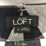 Ann Taylor LOFT WO SZ 2. BLACK WHITE PLAID SHORTS Photo 5