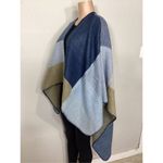 Harvé Benard New Harve Benard blue plaid ruana. Retails $119 Photo 4