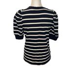 Loft Small Blue and White Striped Short Sleeve top Photo 1