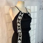Ella Moss black embroidered halter neck sundress size small Photo 4