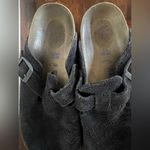 Birkenstock Boston Soft Footbed. Suede Leather - in blue. Size 7 Photo 3